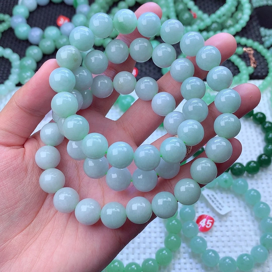 翡翠未镶嵌毛衣链