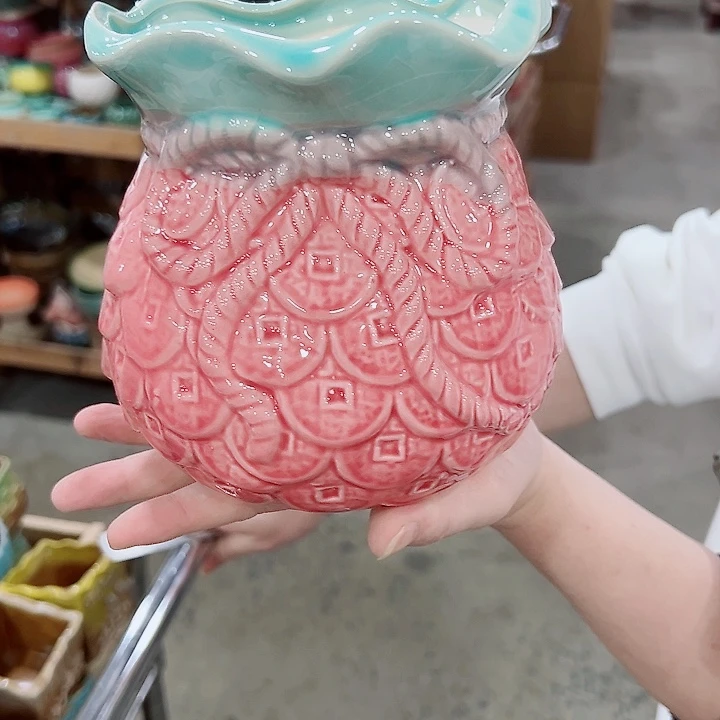 有孔.凑满10元发货多肉陶瓷花盆！