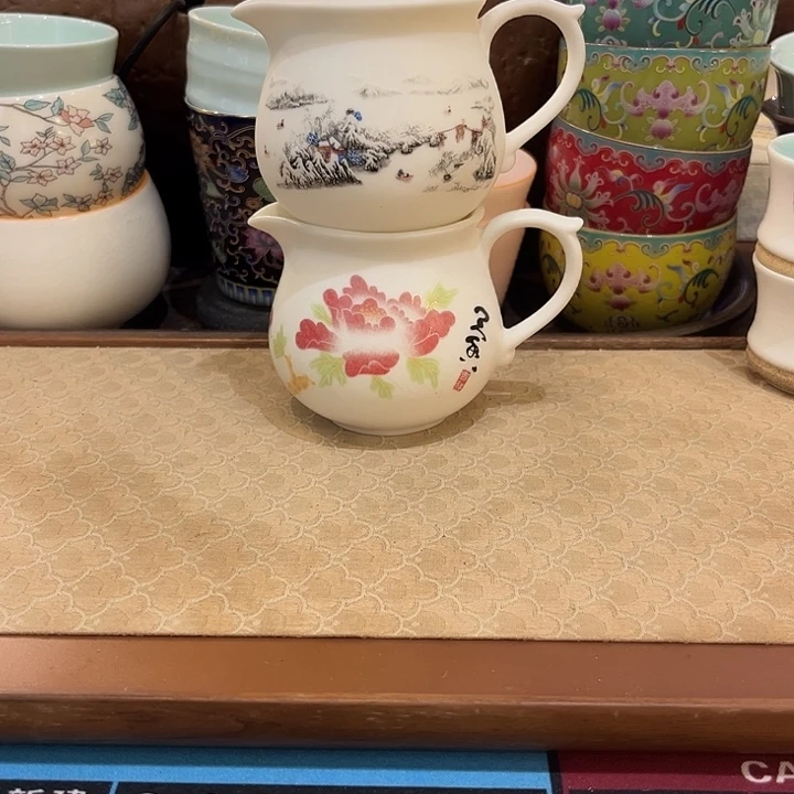 瓷片陶瓷公杯微瑕2个