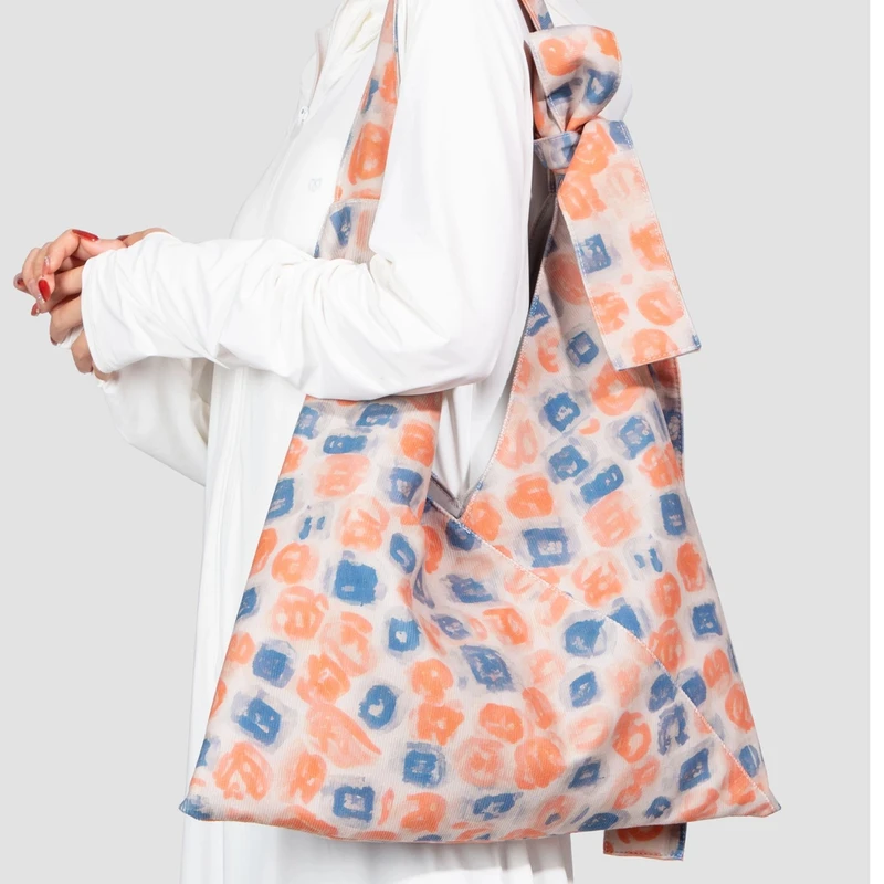 无则艺【蝴蝶包】原创小众印花轻便环保简约女士便携式蝴蝶外包