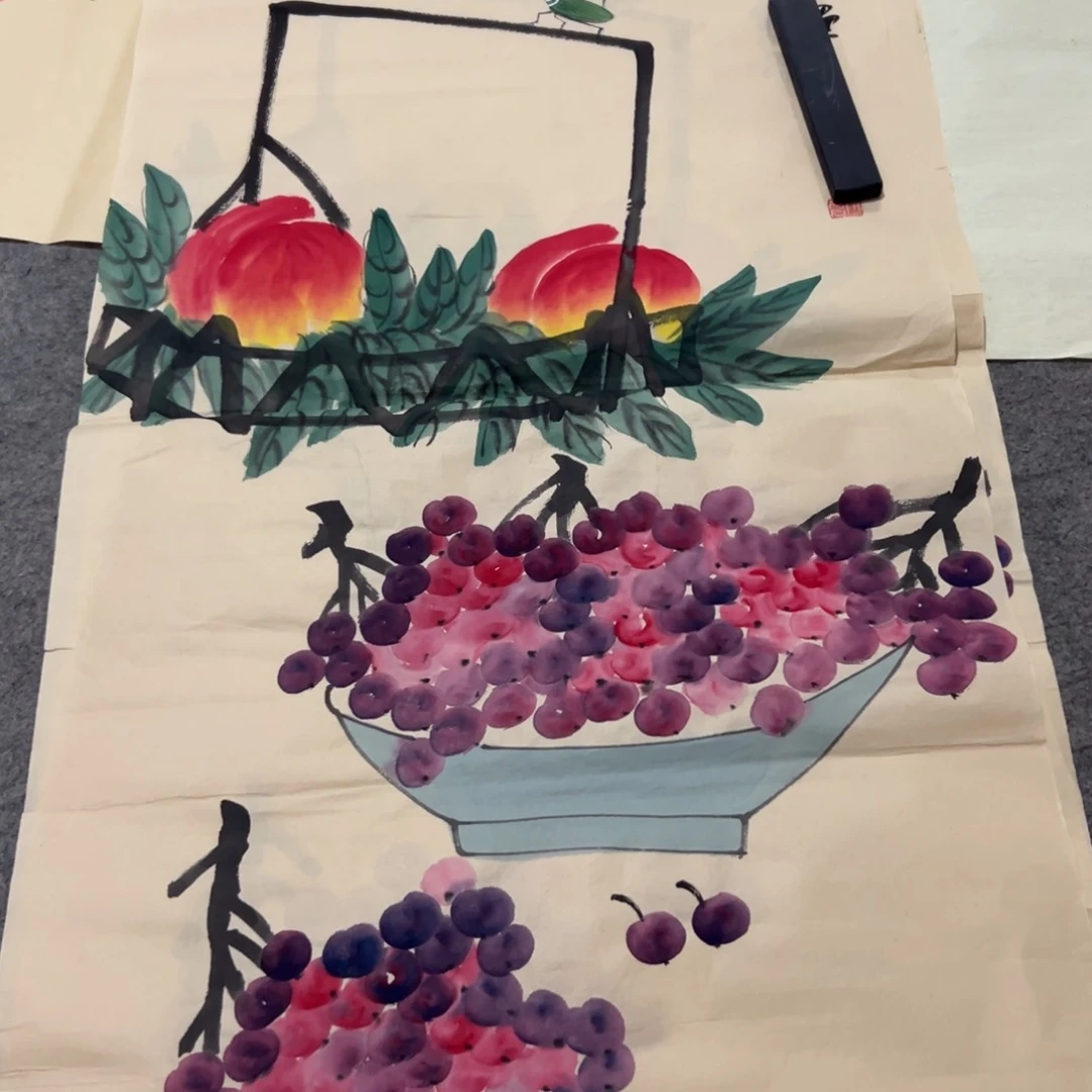 国画国画作品画心一张