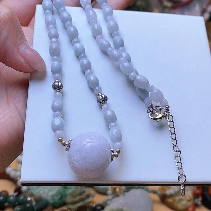 翡翠颈饰未镶嵌一套61