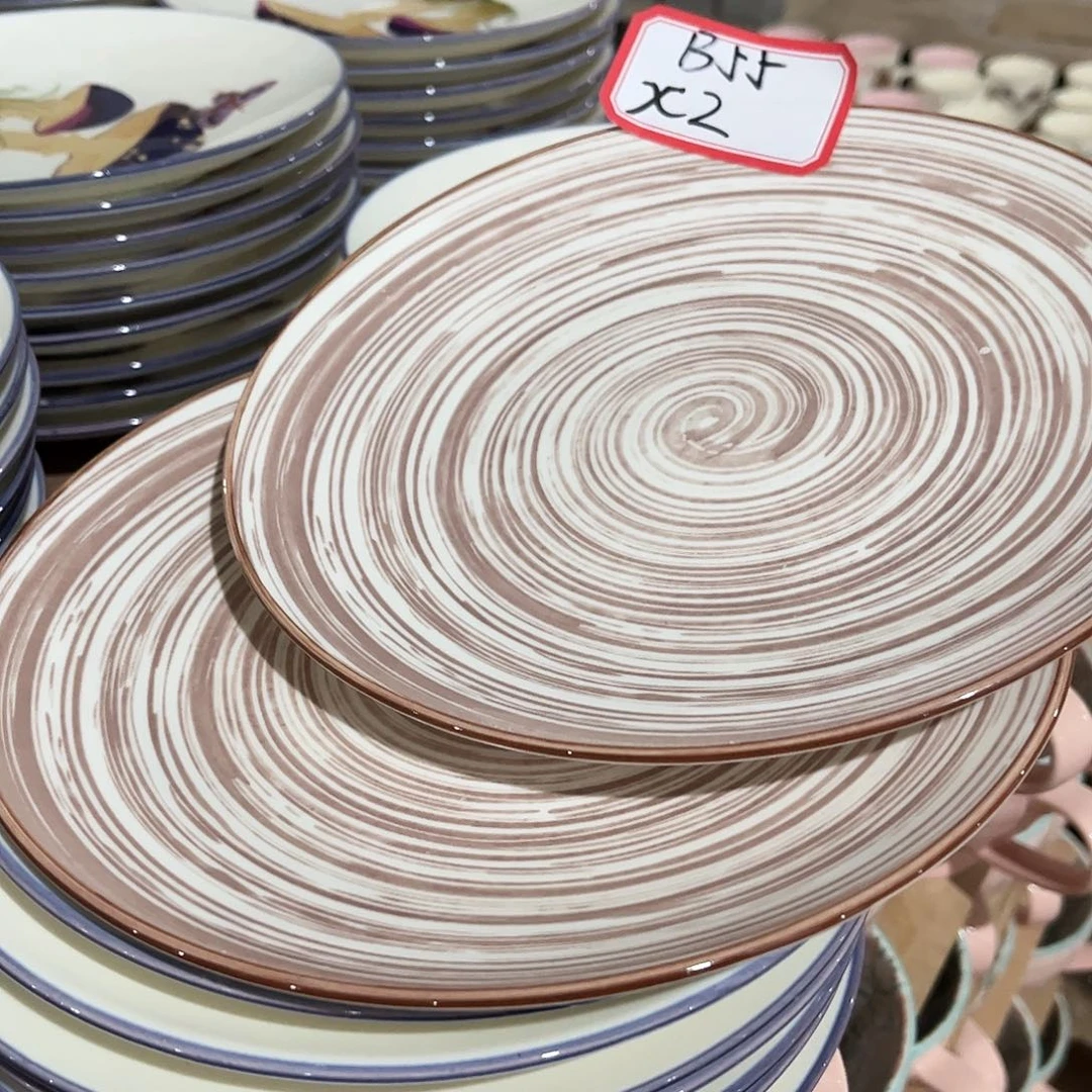 稻谷壳陶瓷餐具孤品碗盘杯B055