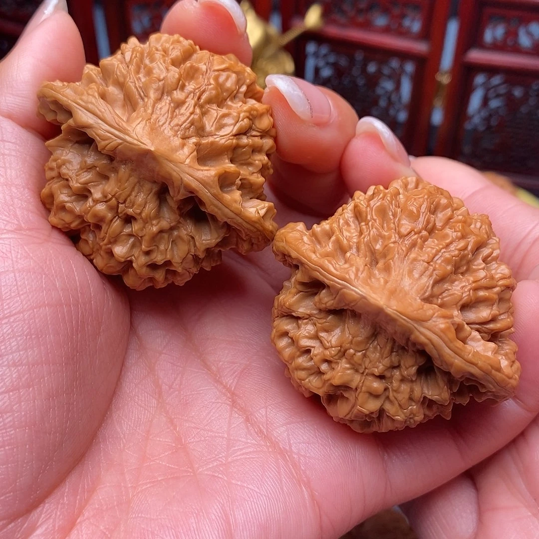 文玩核桃把件毕业大官帽48全品重54克