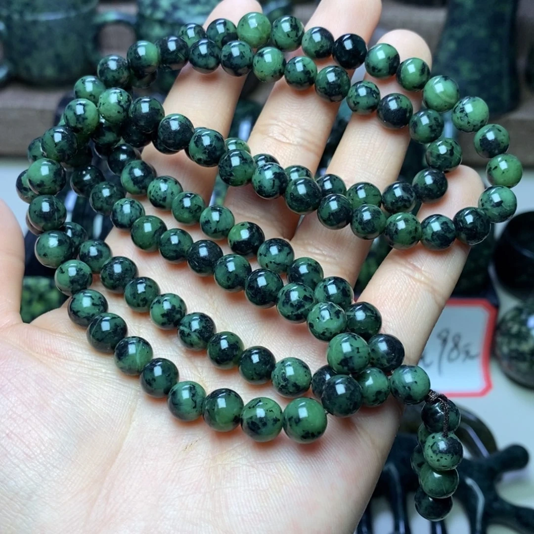 未镶嵌蛇纹石玉手链