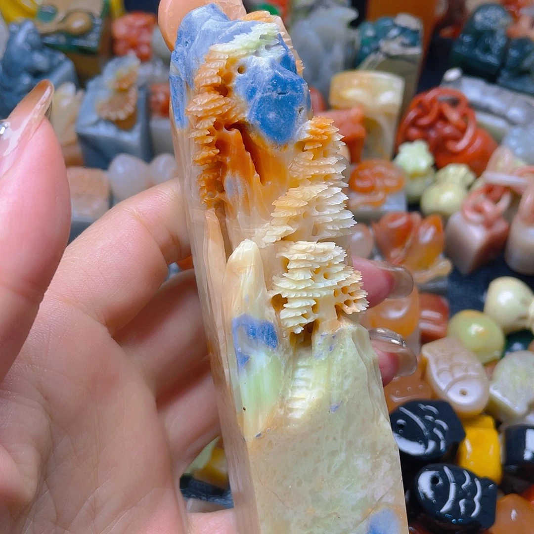 青田石印石青田封门