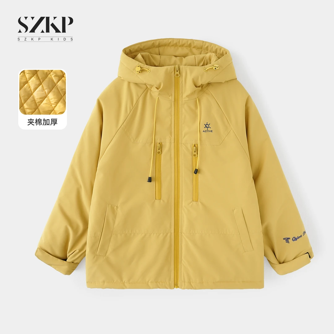 SZKP冬季新款女童装保暖上衣中大童休闲儿童加厚外套BGYD557088