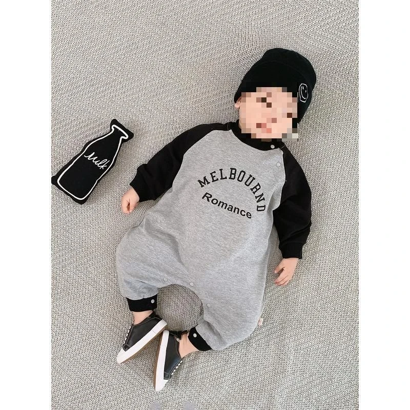 秋冬新品风网红婴儿衣服春秋连体衣男宝宝棉长袖外出哈衣爬爬服潮