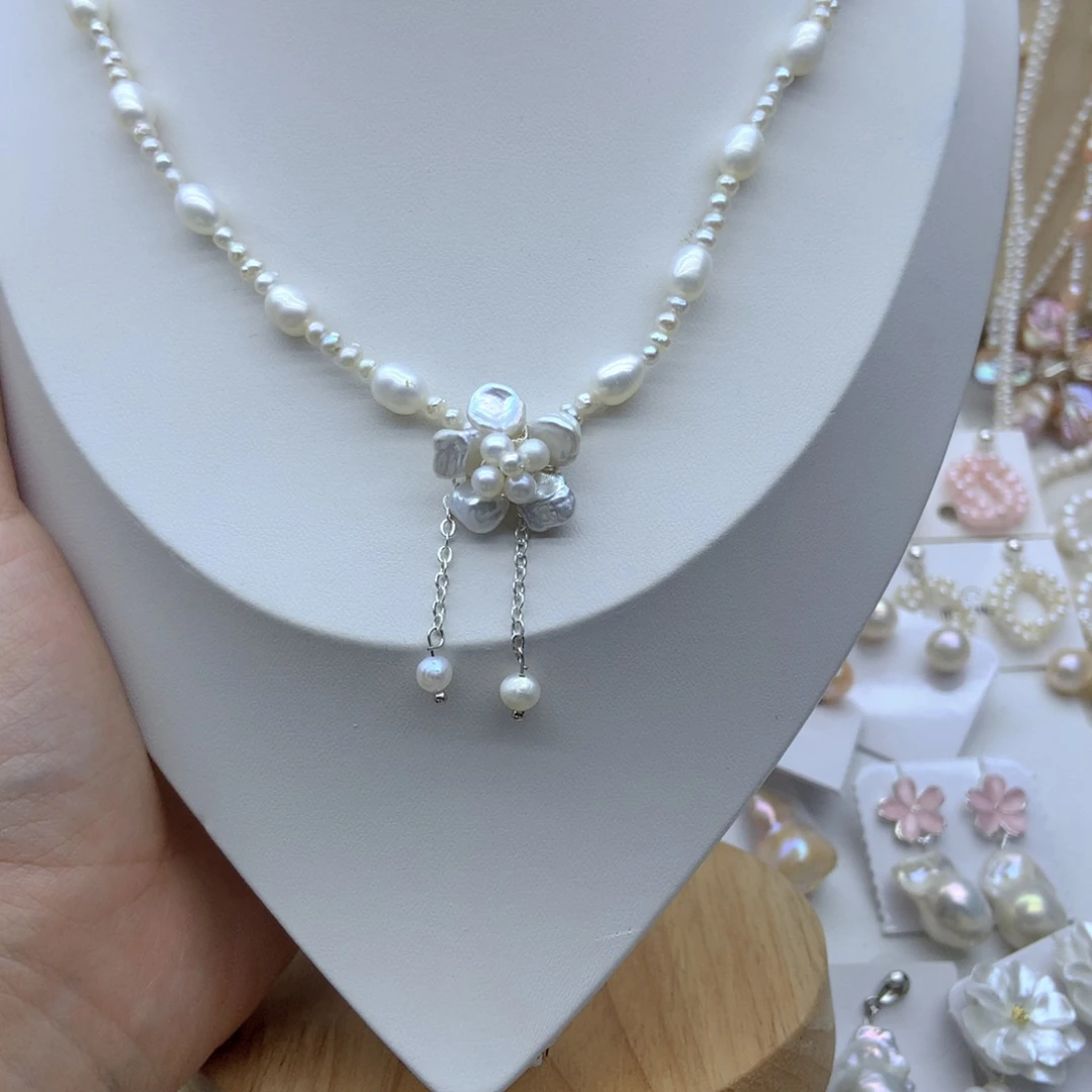 淡水珍珠耳饰未镶嵌