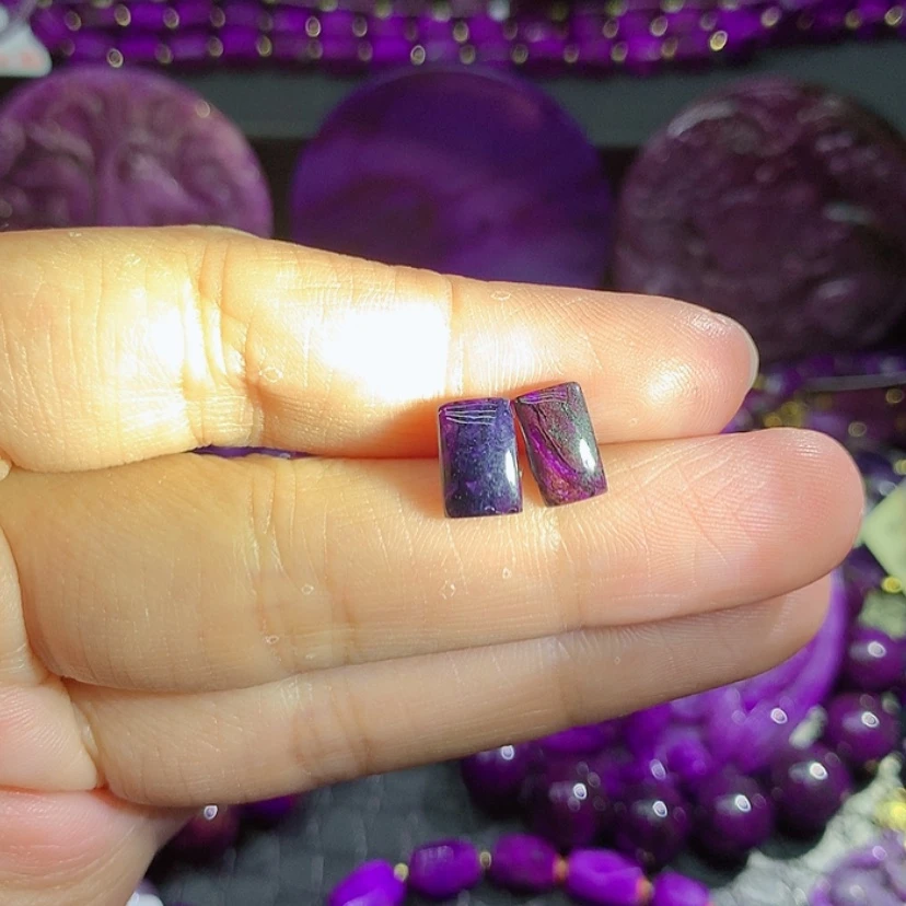 【闪购商品】苏纪石（舒俱来）银S925镶嵌耳钉