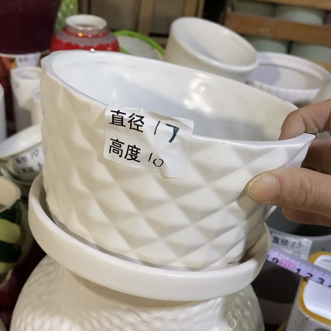 陶杯子陶盆有孔 瑕疵介意勿拍