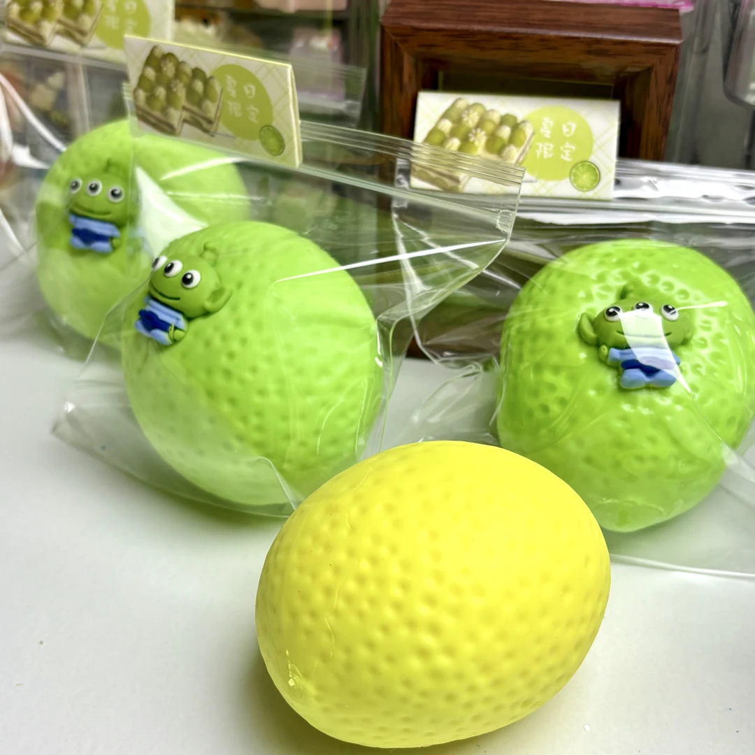 【现货】柠檬捏捏乐变色手作球解压玩具6cm