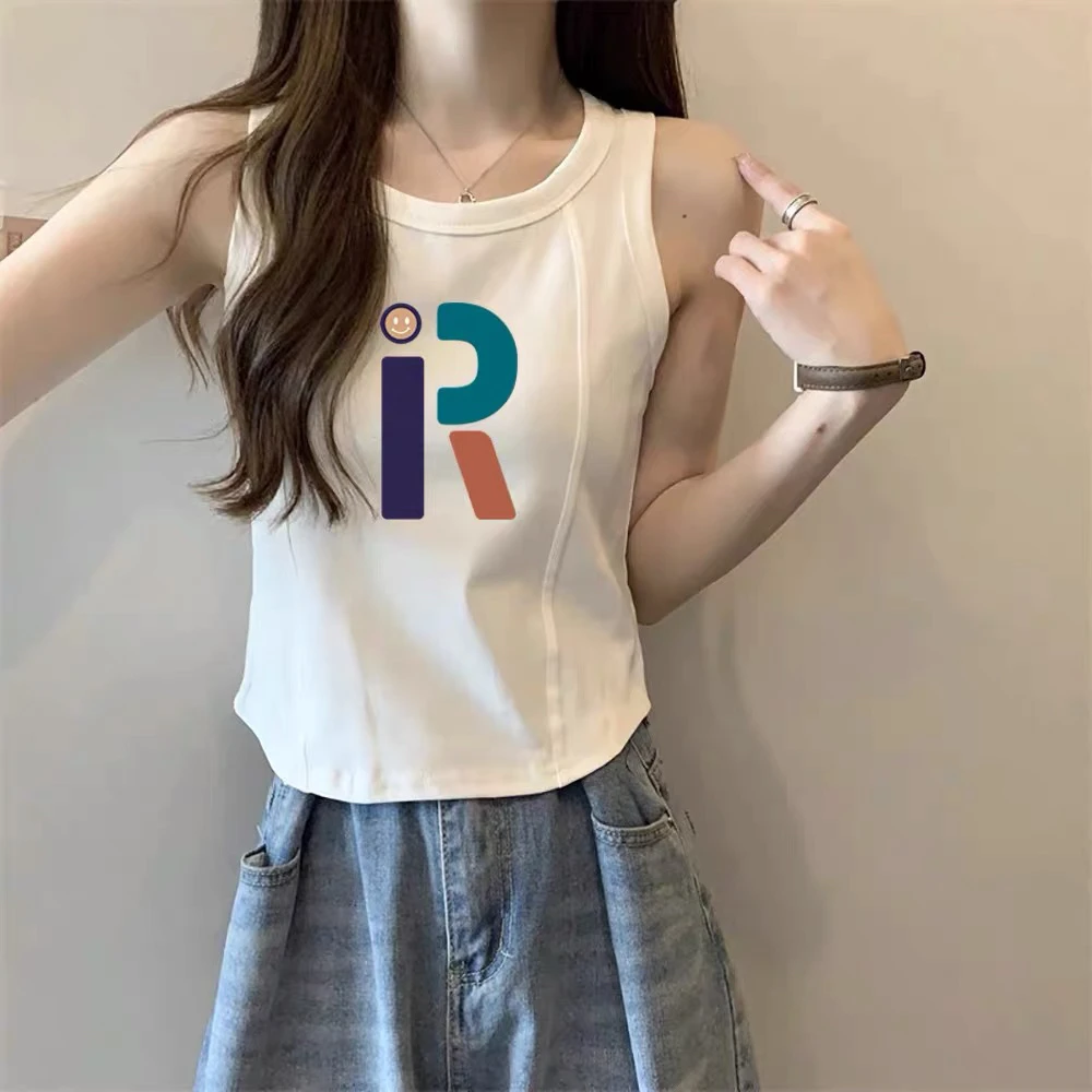 宽松型修身型吊带法式显瘦短背心无袖短款显瘦内搭ins白色