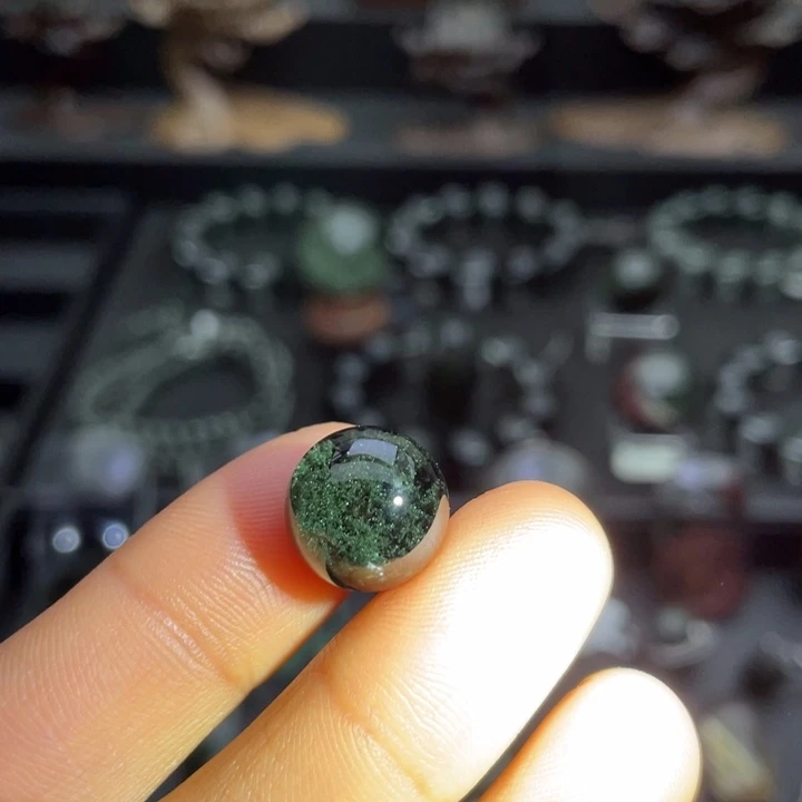 水晶未镶嵌手链绿幽灵单珠定制