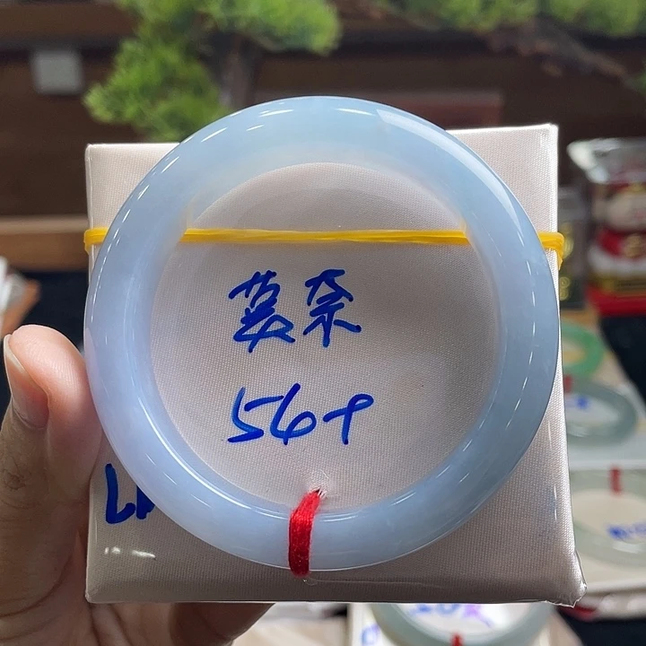 未镶嵌手镯翡翠6号 54+正圈 莫奈