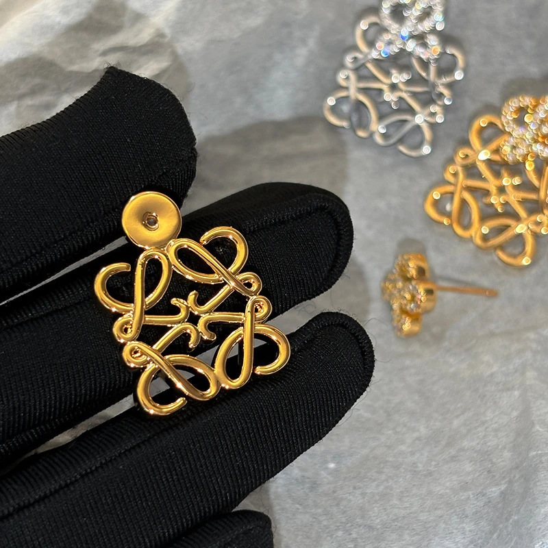 铜合金亚克力耳饰 一款多戴超闪锆石耳环轻奢小众高级感气质网红