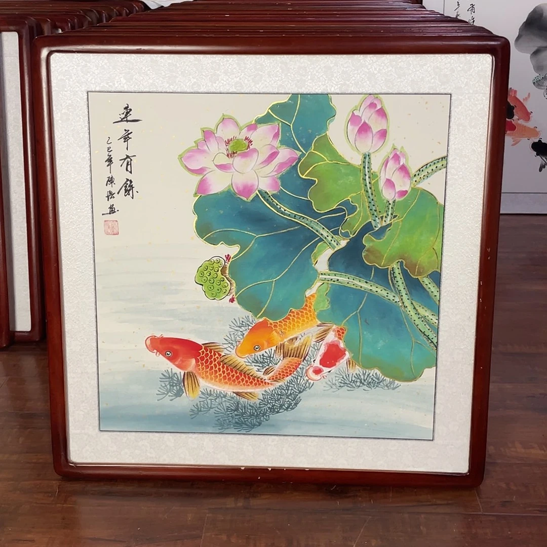 国画带框尺寸63*63厘米
