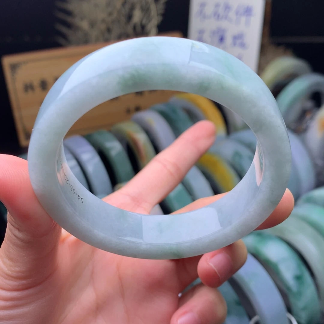 定制翡翠未镶嵌手镯定制不退不换