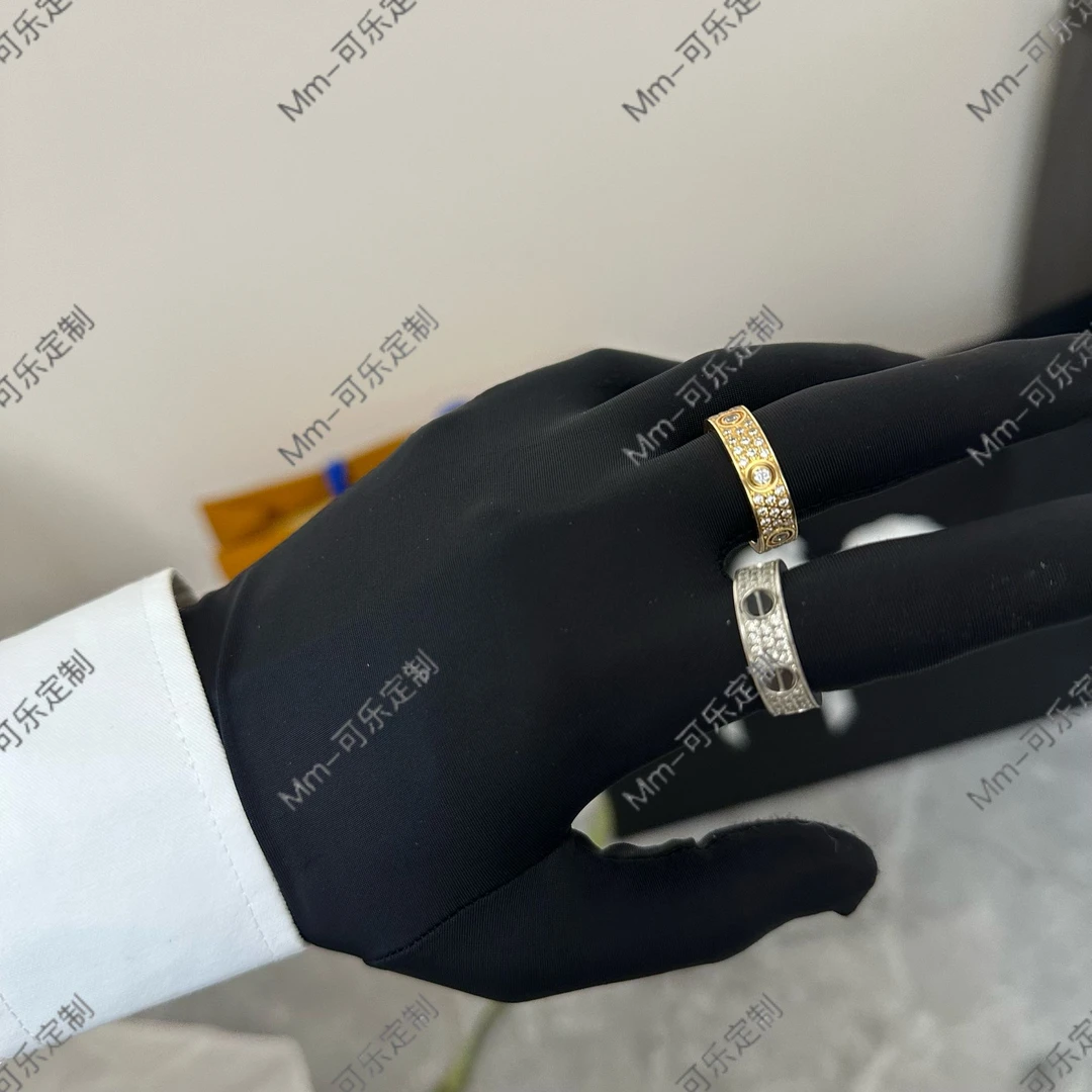 《Mm-3》LOVE满天星情侣戒指手工高定版