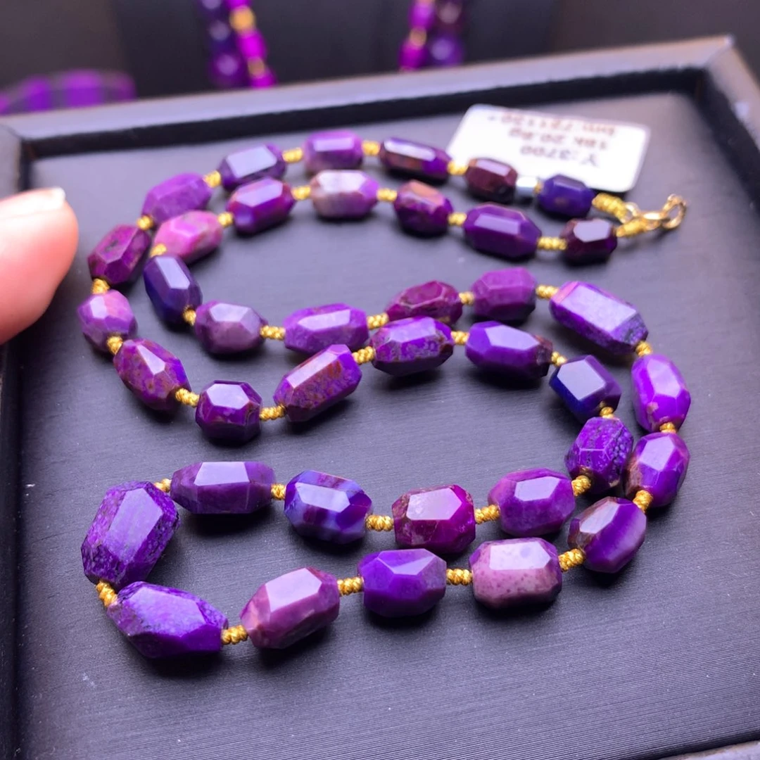 苏纪石（舒俱来）18K金镶嵌项链