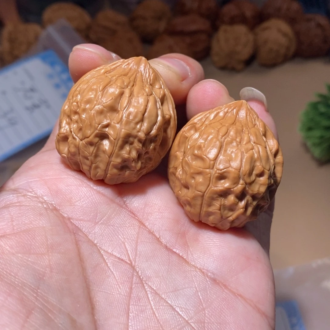 文玩核桃把件A**n全品无修32尺龟甲纹