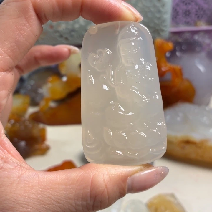 玛瑙/玉髓未镶嵌吊坠(不含链)