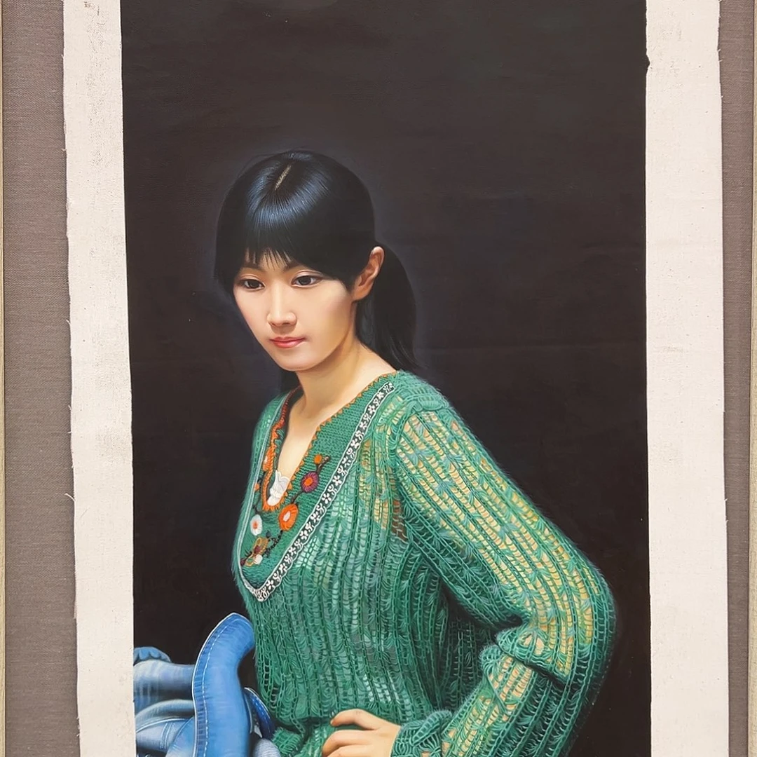 丙烯画二郎展览原作