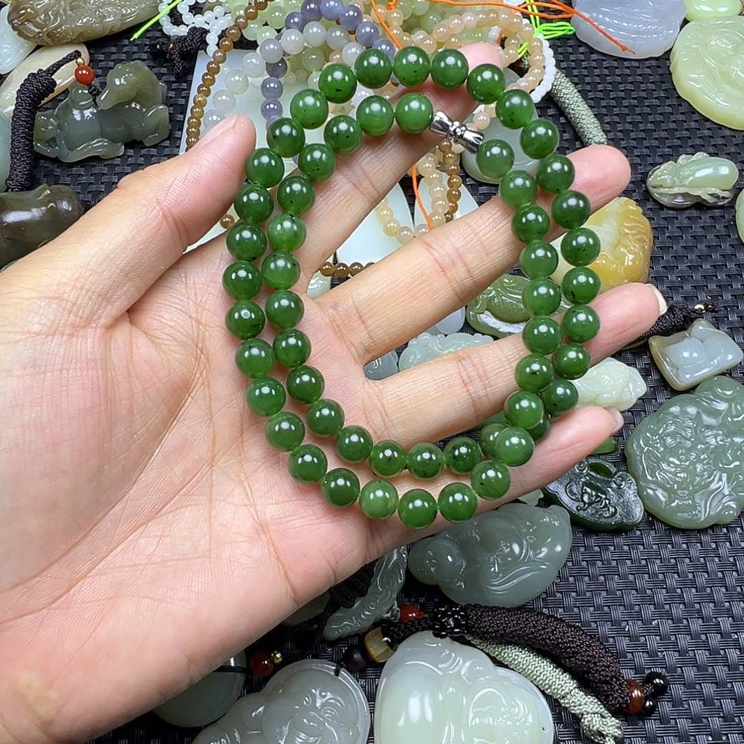 和田玉未镶嵌吊坠(不含链)卡8