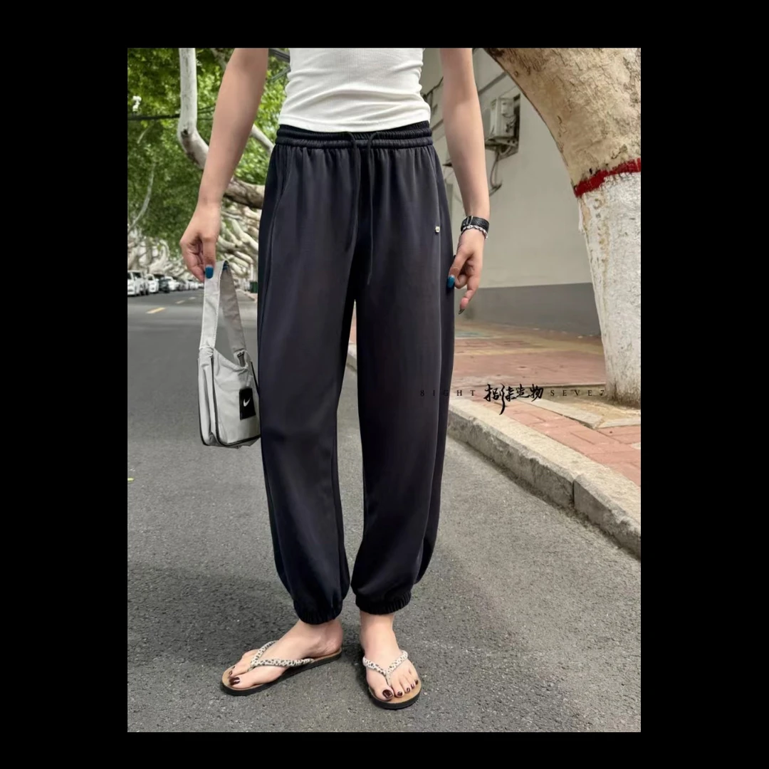 1120 夏季薄料女生防晒防蚊渔夫裤休闲裤