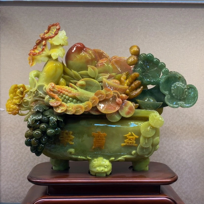 【闪购商品】未镶嵌蛇纹石玉摆件覆膜