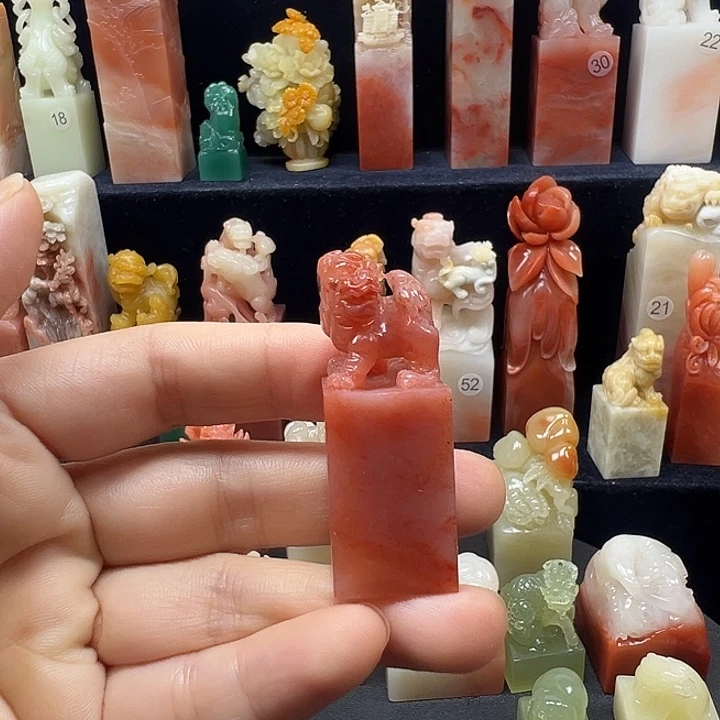寿山石印石寿山石手工雕刻