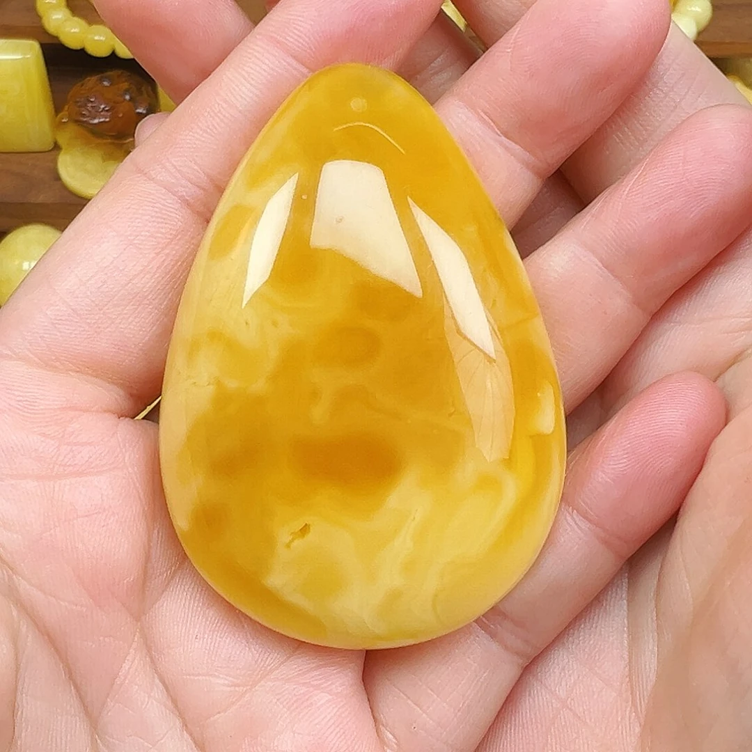 蜜蜡未镶嵌珠宝奇石蜜蜡大水滴
