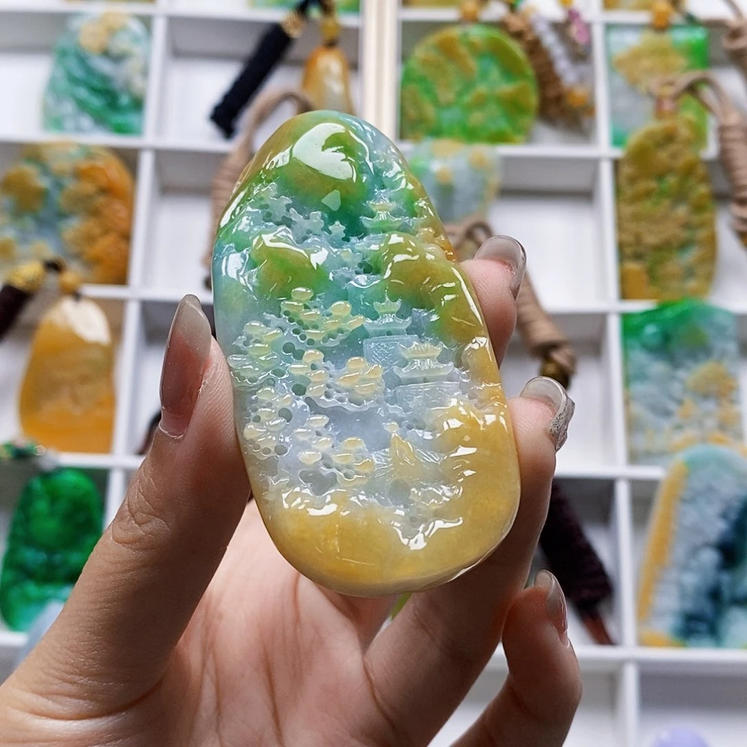 还****定制翡翠未镶嵌天然翡翠A货