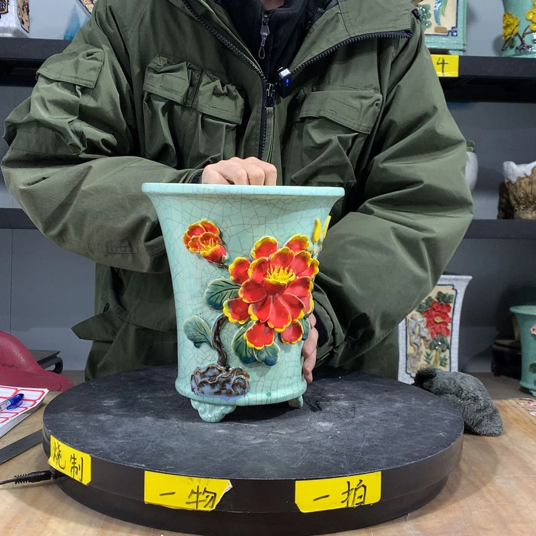 陶阿杰石湾盆高温烧制