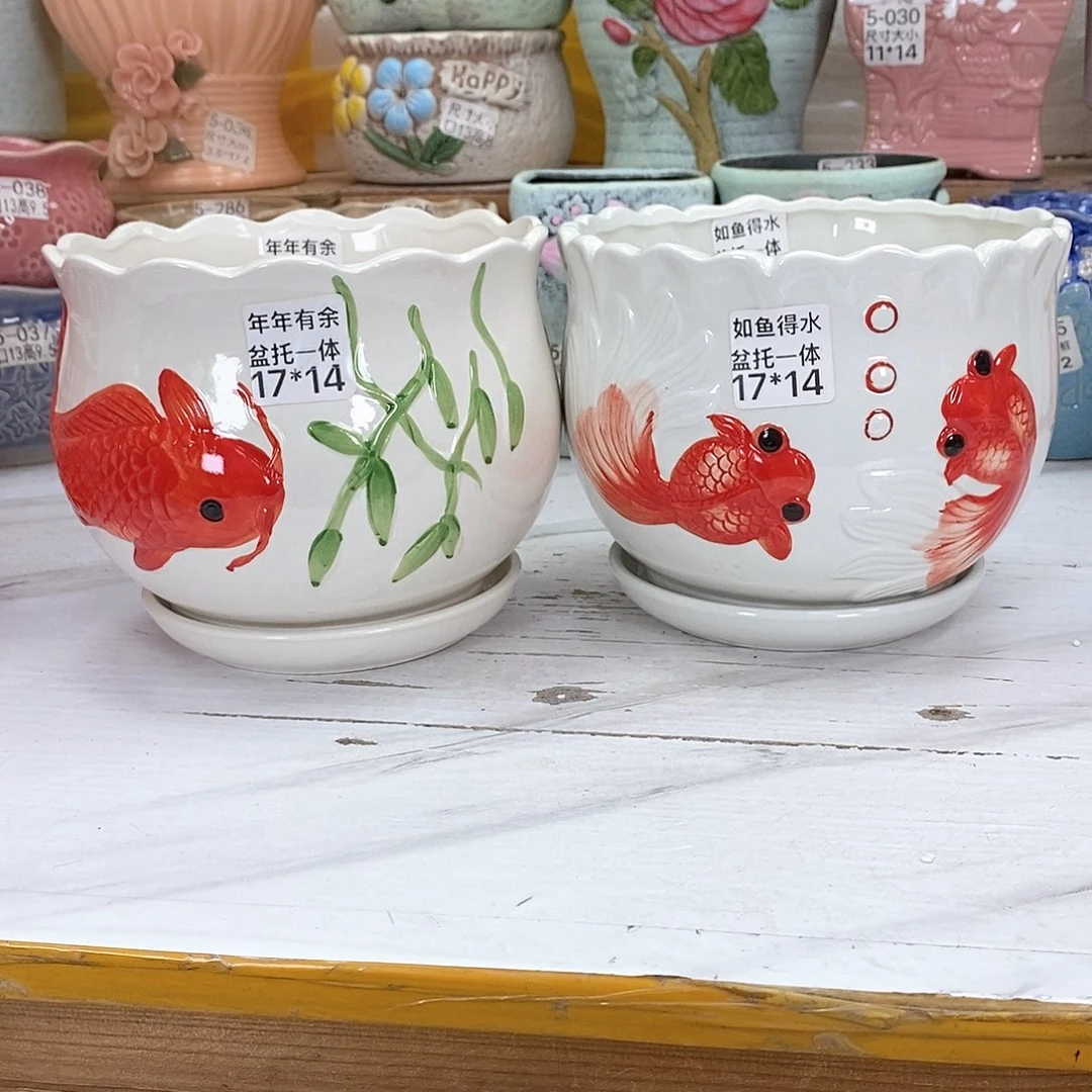 陶瓷@陶瓷花盆@@58383728699