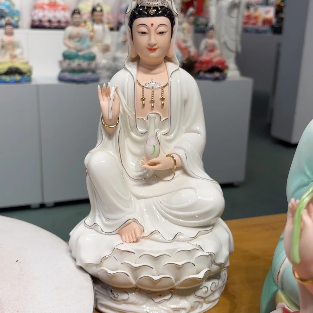 摆件瓷摆件观音13