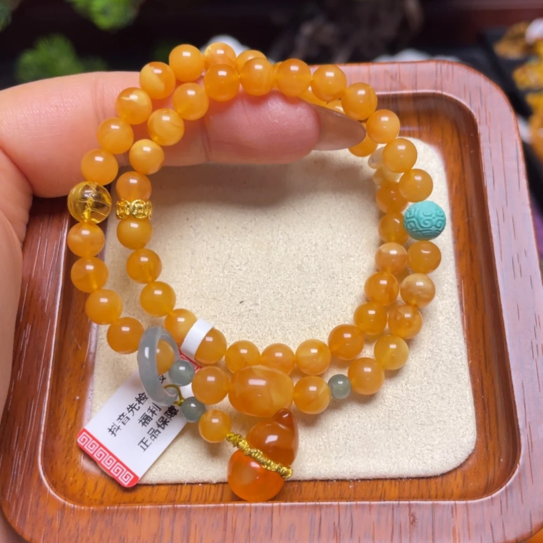 蜜蜡手链未镶嵌手串