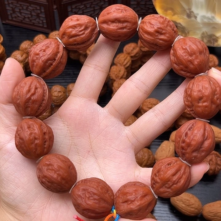 吊坠桃核红皮粗筋