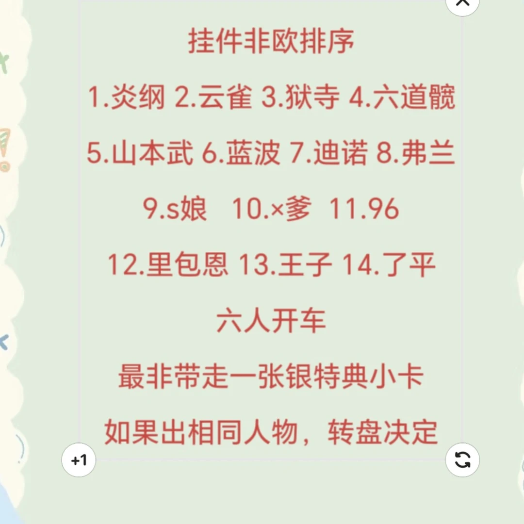 【家庭教师】家庭教师天野明挂件六人非车（默认代拆）