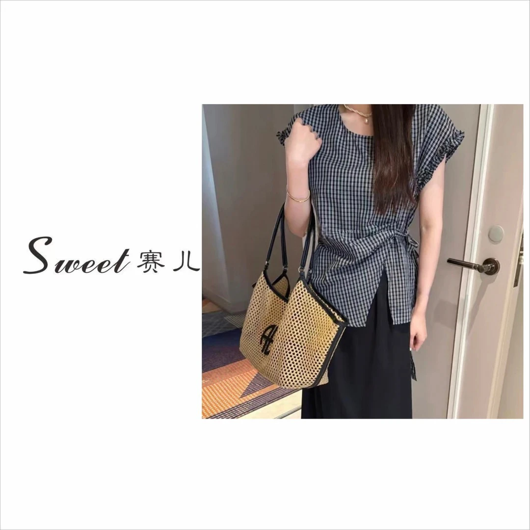 【赛儿专属】｛2826｝夏季新款系绳显瘦衬衫