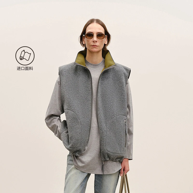 【商场同款/0压系列】LESS2026年春新款立领无袖马甲2Q1515300