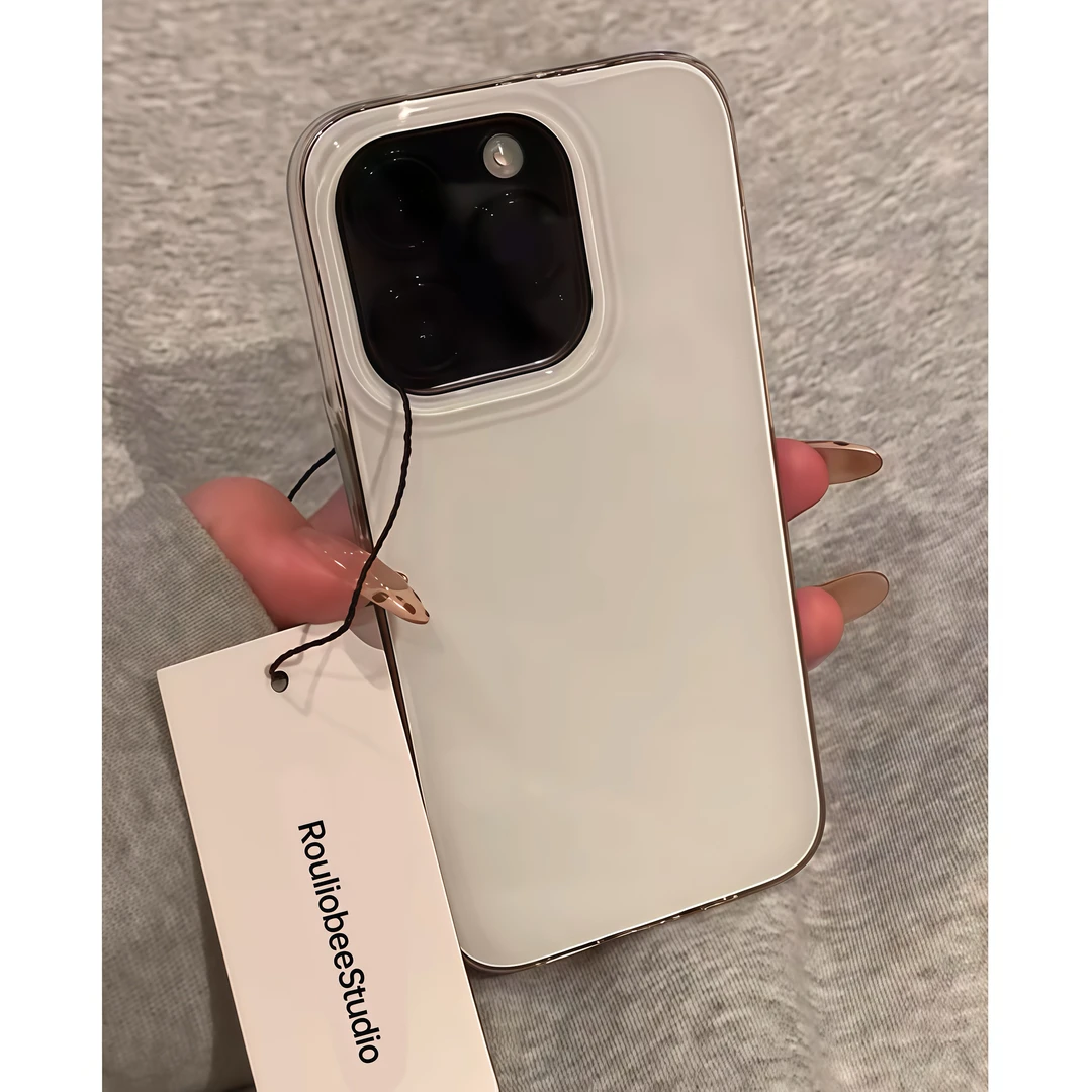 BANCA极简ins奶油壳适用iPhone16/15promax手机壳华为vivo小米15o