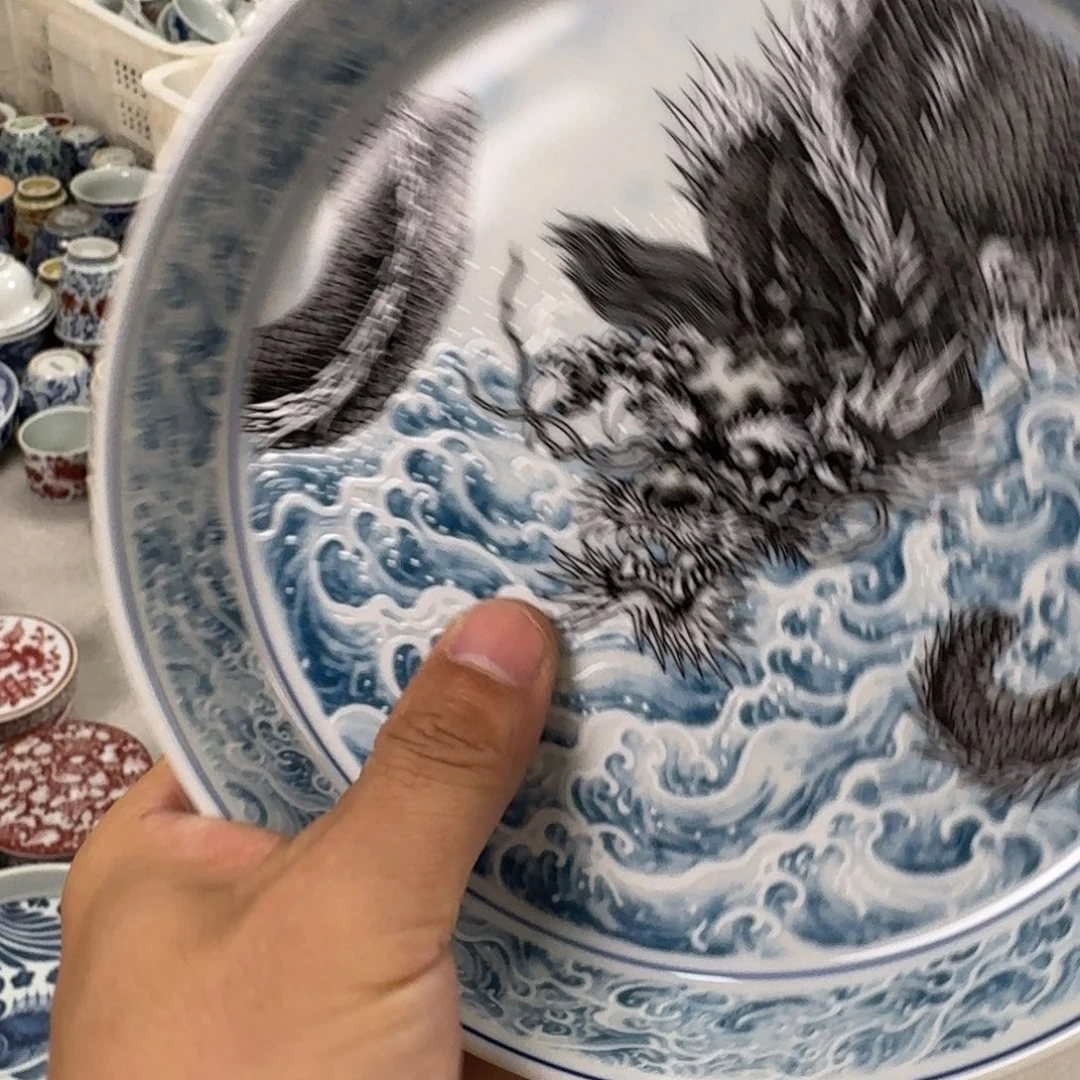 杯蓝墨龙游海大壶承
