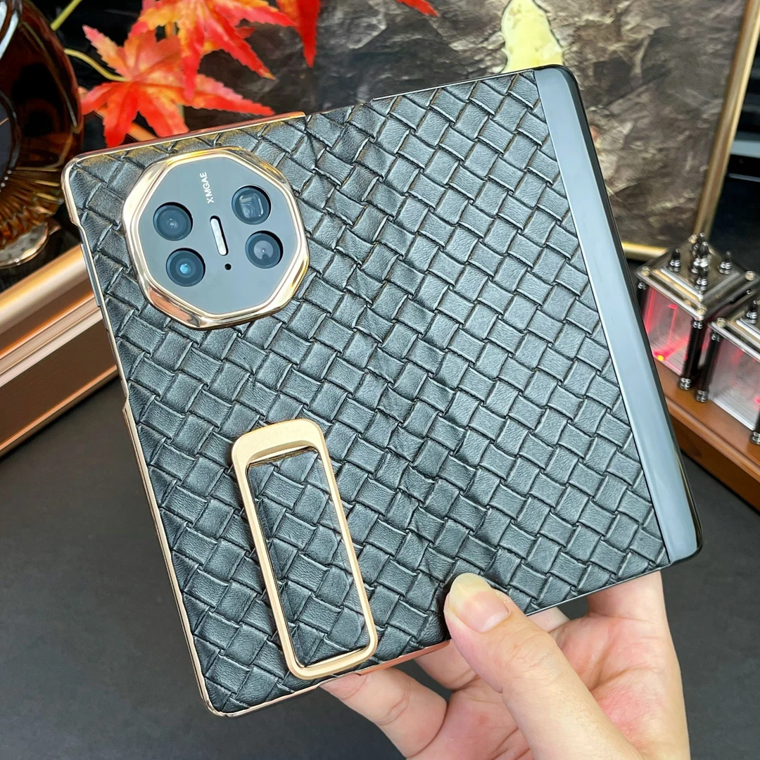 华为MateX5手机壳翻盖皮套适用X6典藏版超薄真皮全包防摔腕带支架