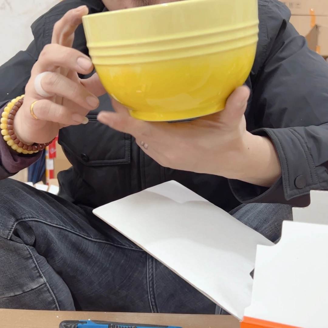 盘小姐姐家瓷器好漂亮轻虹黄色wan