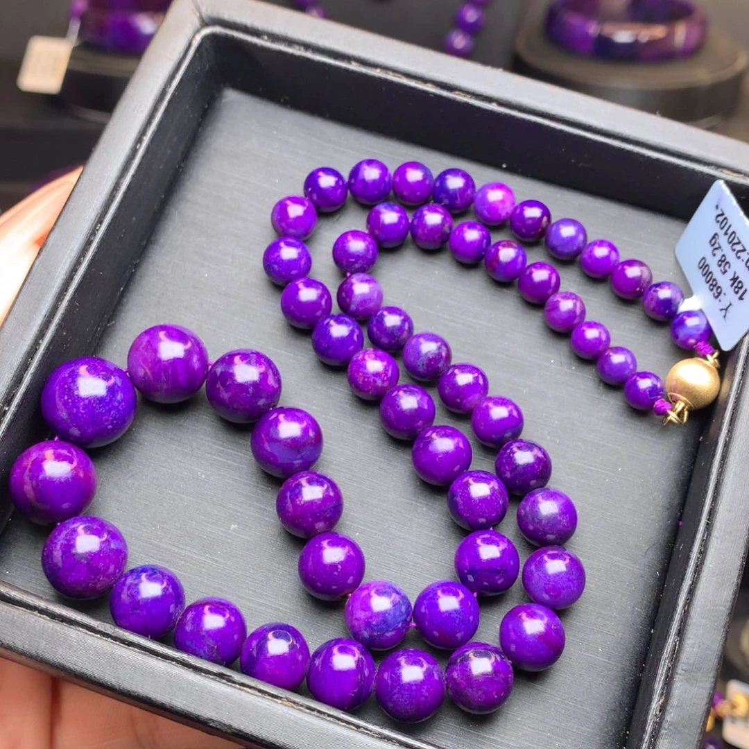 苏纪石（舒俱来）塔链18K金镶嵌