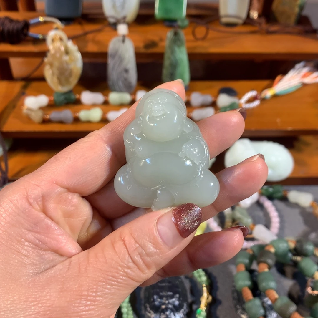 和田玉（糖玉）颈饰未镶嵌遇*