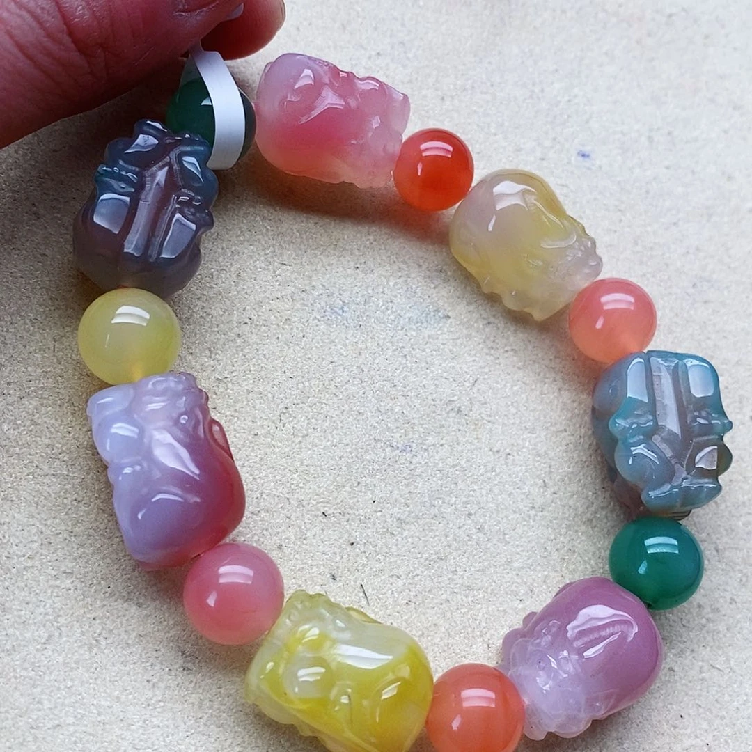 玛瑙手饰未镶嵌盐源053