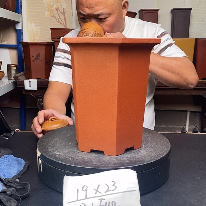 2***博紫砂花盆货号一只LF110