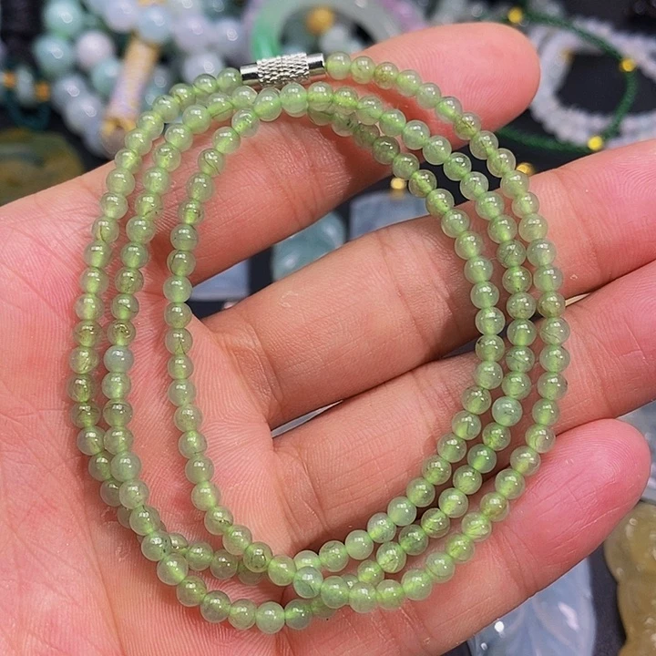 颈饰未镶嵌翡翠珠链